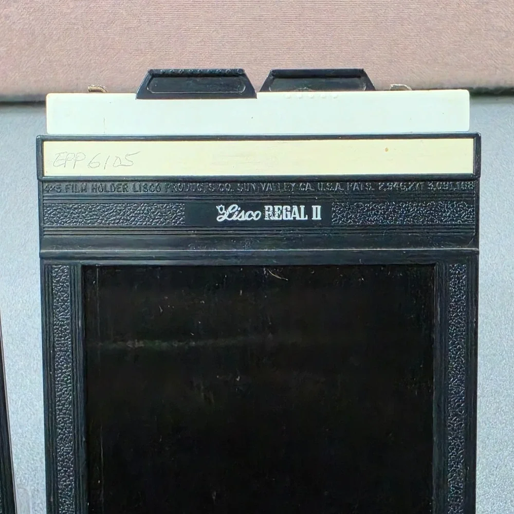 Lisco Regal II Film Holder 4x5 2-Pack Black Good Large Format Photo Accessory